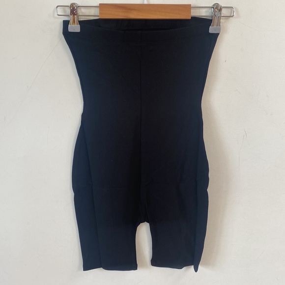 (A53) Fashion Nova Kelly Biker Short Romper - Black, Size Small, New in bag - Picture 7 of 12